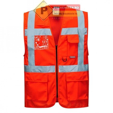 Veste reflectorizante rosii de calitate